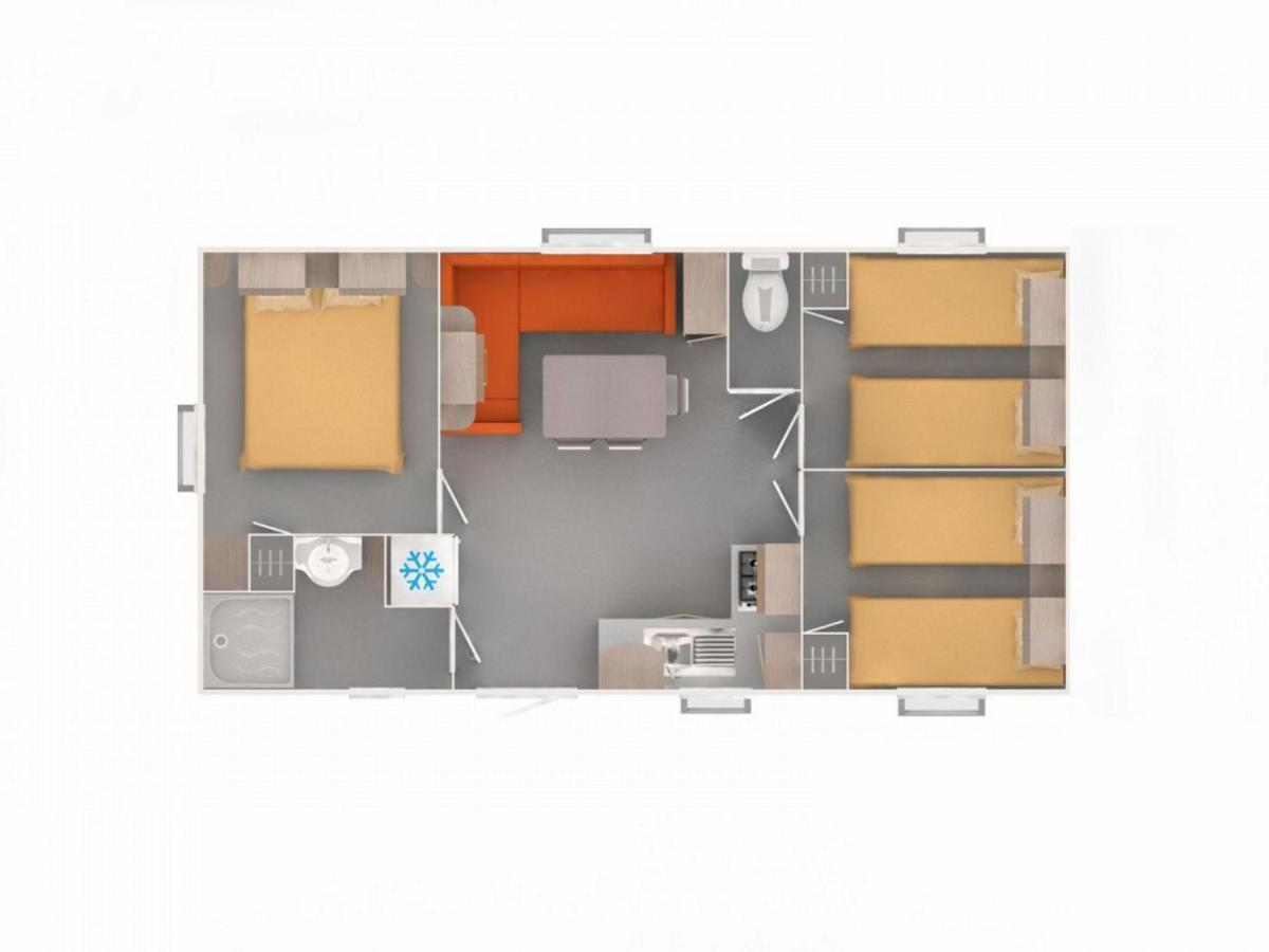 Mobilehome 8 Personnes Avec Clim Situe Aux Sables Du Midi Valras-Plage Zewnętrze zdjęcie